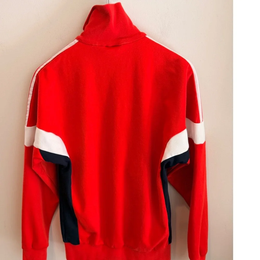 Adidas Originals Track Jacket Red Navy White Colorblock Trefoil BK5913 Men Small